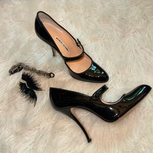 Manolo Blahnik Patent Leather Mary Jane